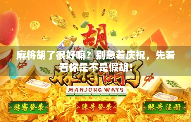 麻将胡了很好嘛?别急着庆祝,先看看你是不是假胡!