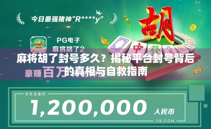 麻将胡了封号多久？揭秘平台封号背后的真相与自救指南