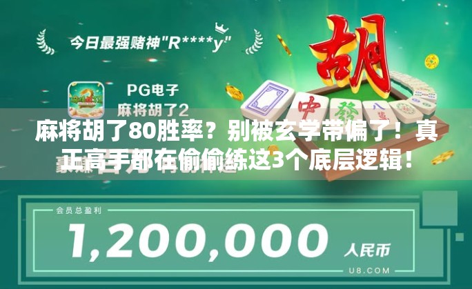 麻将胡了80胜率?别被玄学带偏了!真正高手都在偷偷练这3个底层逻辑!