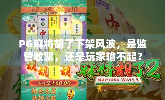PG麻将胡了下架风波,是监管收紧,还是玩家输不起? PG麻将胡了下架风波,是监管收紧,还是玩家输不起?