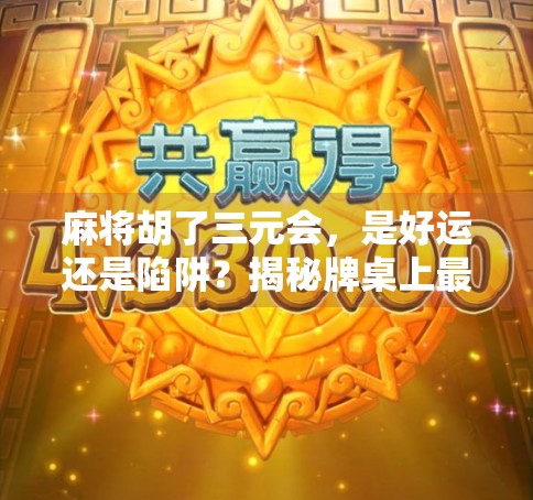 麻将胡了三元会，是好运还是陷阱？揭秘牌桌上最易被忽略的隐形规则