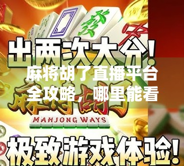 麻将胡了直播平台全攻略，哪里能看真人打麻将直播？新手必收藏！