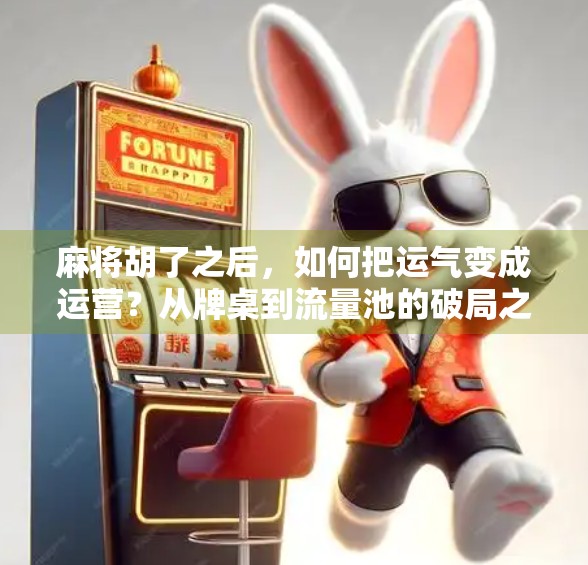 麻将胡了之后，如何把运气变成运营？从牌桌到流量池的破局之道